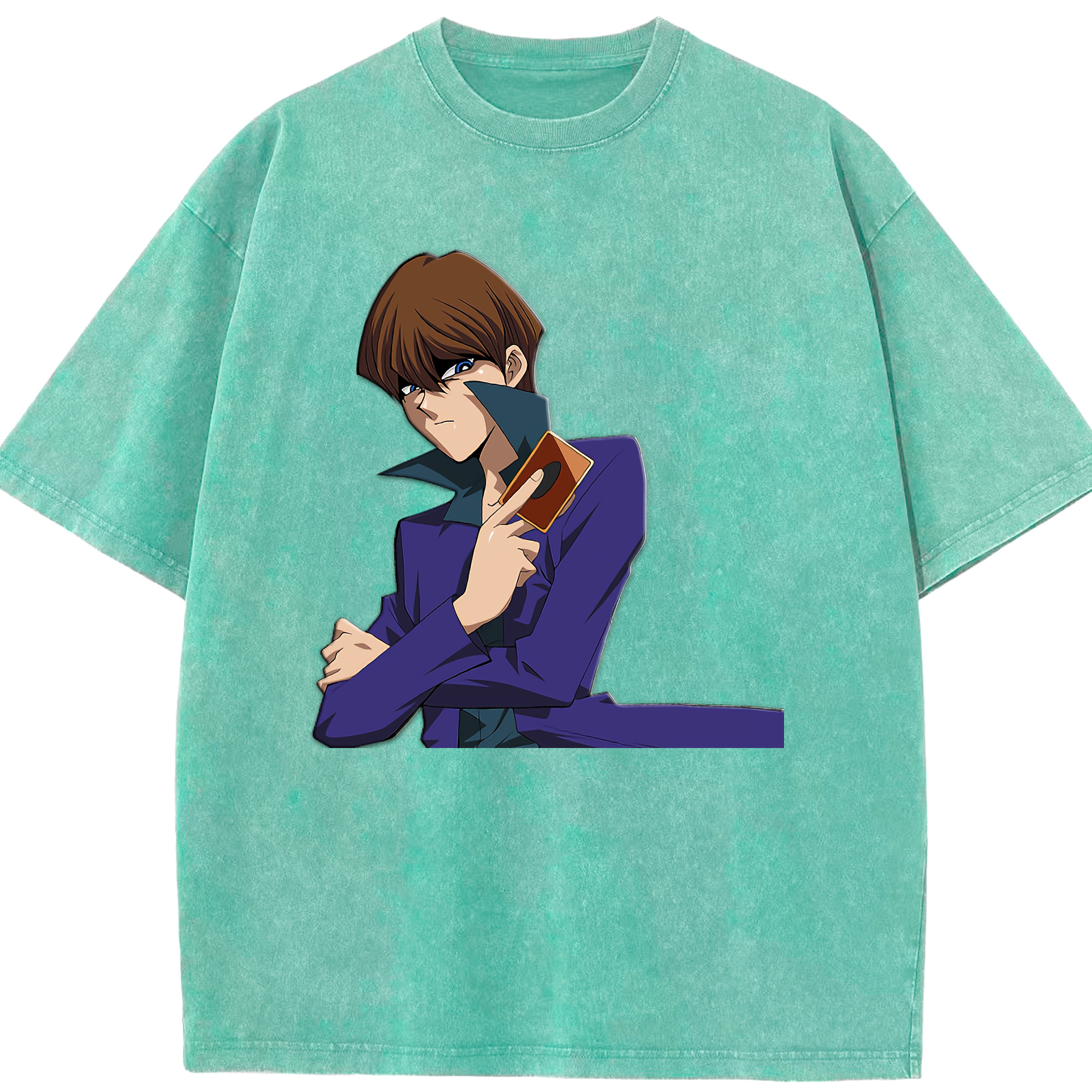 （画像用） 遊☆戯☆王 Yu-Gi-Oh! 綿100% ヴィンテージ風 半袖Tシャツ（フロントプリント）